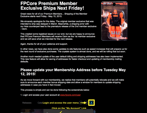 FP Core News: FPCore Osmi ships on May 12th